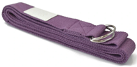 KATOENEN YOGARIEM AUBERGINE PURPLE 250 X 3,8 CM - LOVE GENERATION