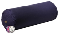 BOLSTER ROND DONKERBLAUW BIO KATOEN 60 X 16 CM - YOGI & YOGINI