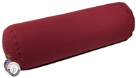 BOLSTER ROND ROOD BIO KATOEN 60 X 16 CM - YOGI & YOGINI